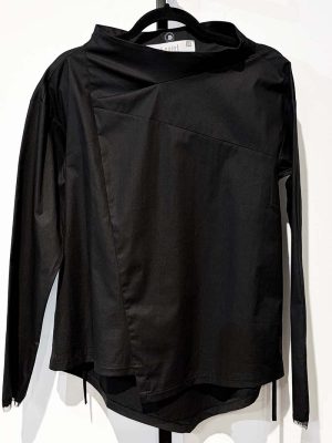 Artpoint Pullover Long Sleeve Black Blouse 254