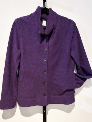 Elemente Clemente Boiled Wool "Masio" Jacket Aubergine