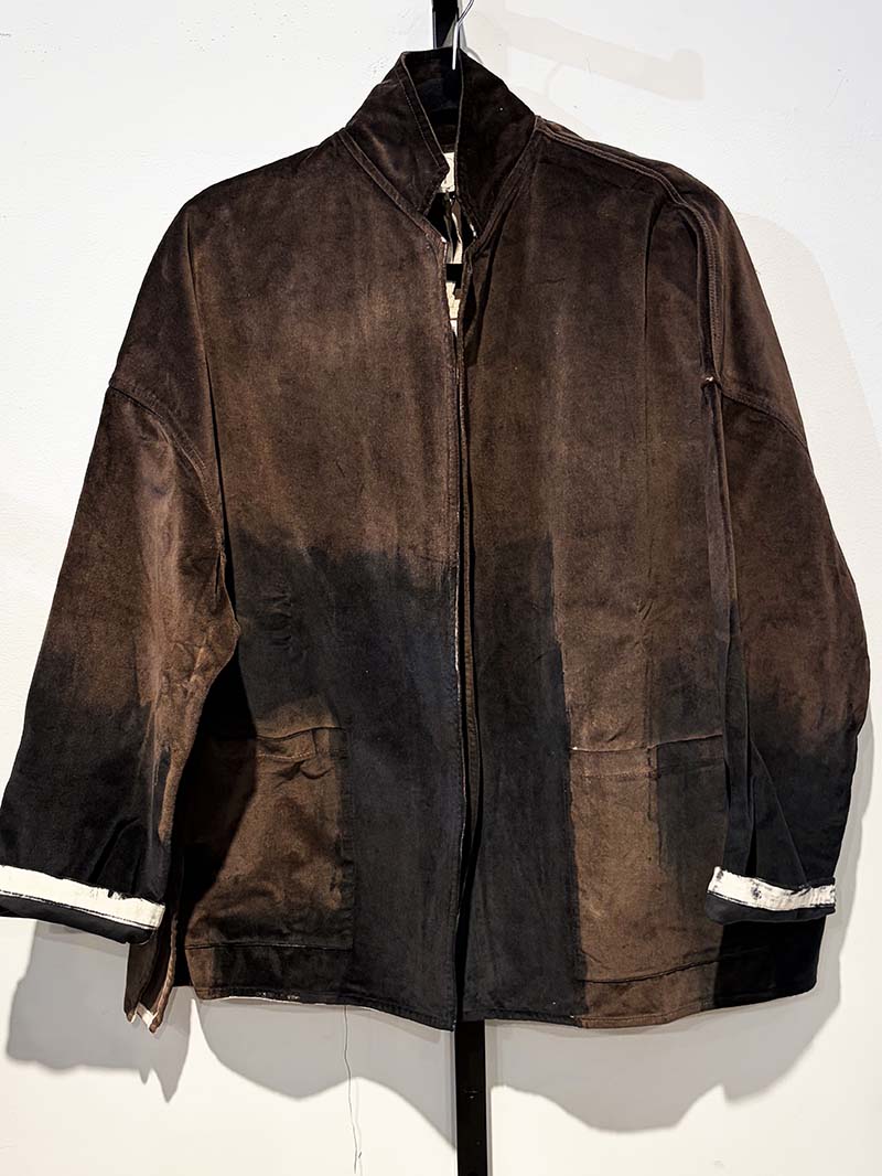 Fissore Cashmere Oversized Cotton Velvet Jacket Brown-Brown